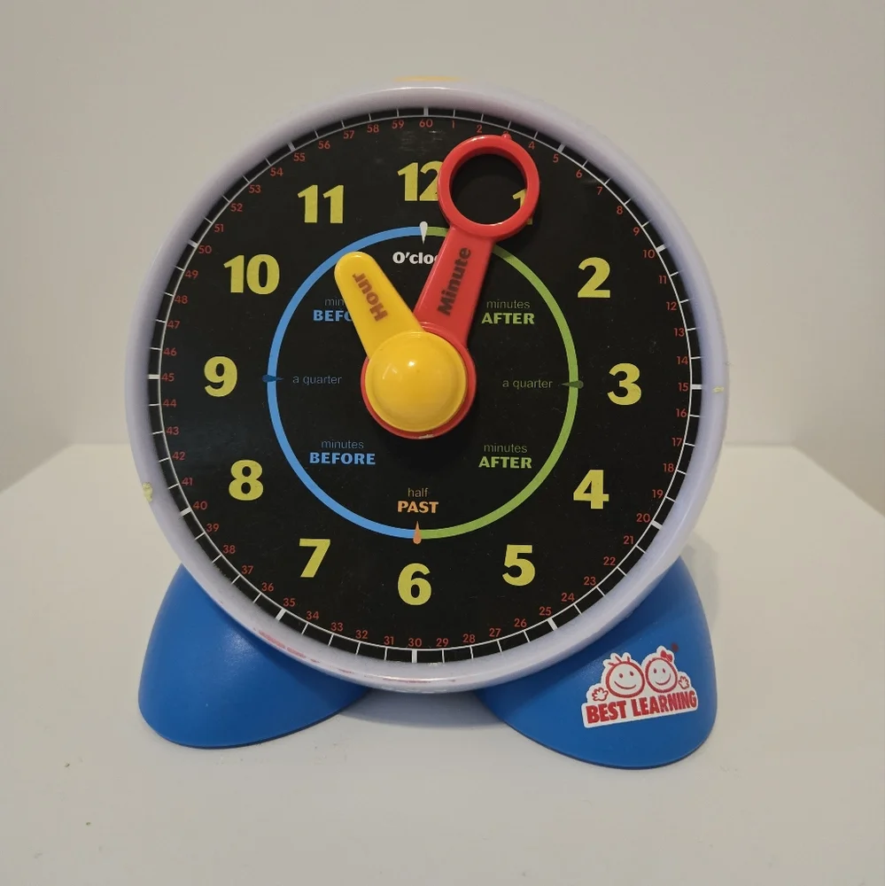 Best Learning/Kids‎ Educational Clock Toy - Blue and Yellow